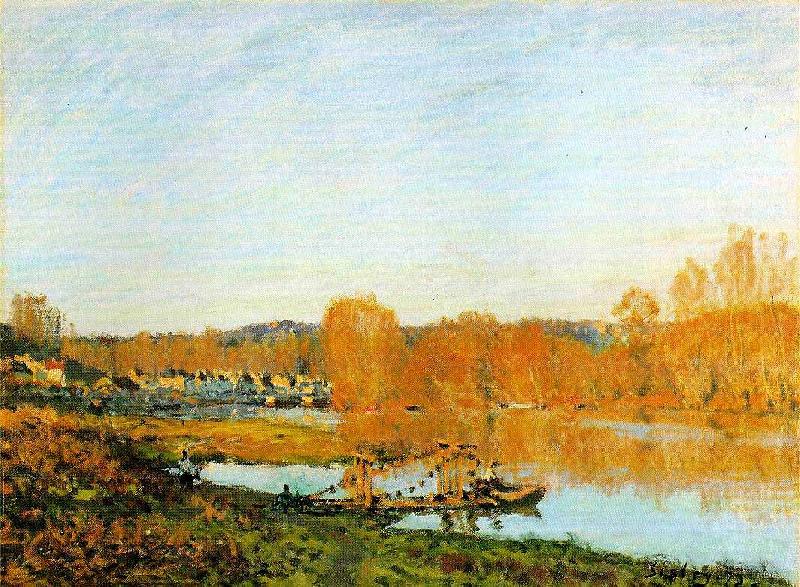 Alfred Sisley Banks of the Seine near Bougival oil painting picture